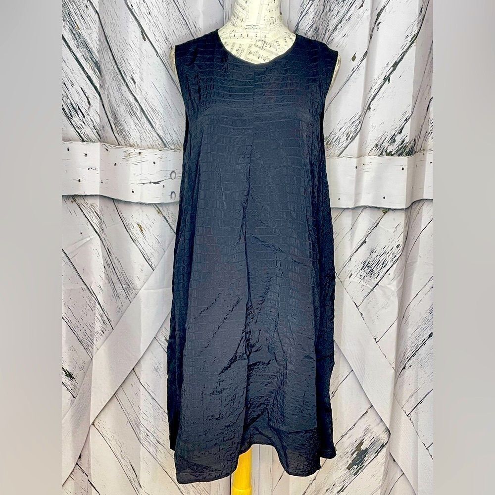 Patrizia Luca Milan Black Layered Lagenlook Dress L